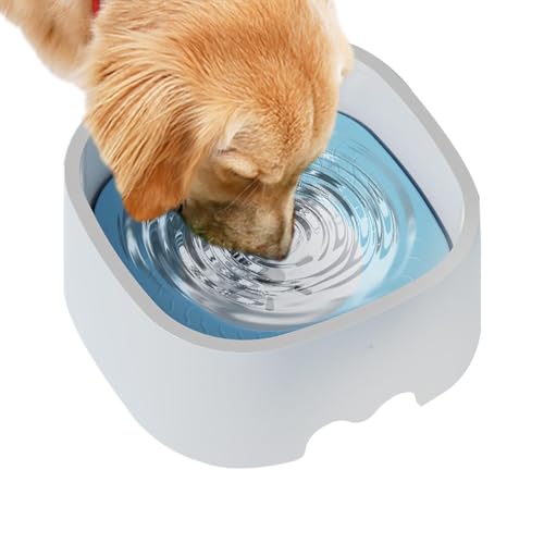 Nybhyjka Spill Proof Hundewasserschale, langsame Wasserschale für Hunde - 1l langsamer Feederspender für unordentliche Trinker,Nicht schlupfende Basis-Haustierkätzchenversorgungen fördern eine gesunde von Nybhyjka