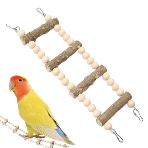 Nybhyjka Vogelkäfig-Leiterbrücke, Vogelsitzstange für , kleine Vögel, Kaustange für Sittiche, Sittiche, Hamster, Kletterspielzeug von Nybhyjka