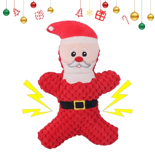 Nybhyjka Weihnachts-Hundespielzeug | Kauspielzeug für Welpen, weiches Haustier, Kauspielzeug für Welpen, ausgestopfter Hund, niedliches Weihnachts-Thema, quietschendes Spielzeug, robust Nybhyjka Weihnachts-Hundespielzeug | Kauspielzeug für Welpen, weiches Haustier, Kauspielzeug für Welpen, ausgestopfter Hund, niedliches Weihnachts-Thema, quietschendes Spielzeug, robust von Nybhyjka