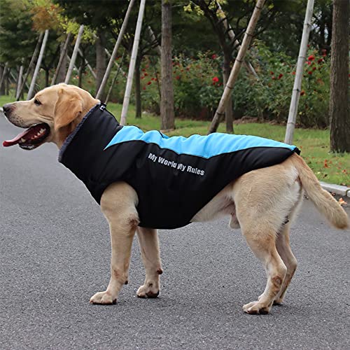 Nyescasa Hundemantel Winter Hundebekleidung Wasserdicht Hundejacke mit Geschirr, Reflektierend, Einstellbar Hunde Winterjacke 6XL für mittelgroße und große Hunde, Outdoor-Sport Winddichte Hundeweste von Nyescasa