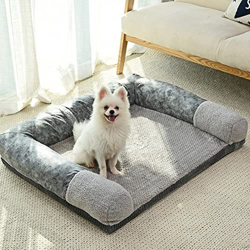 Nyescasa Hundesofa waschbar, orthopädisch rutschfest Sofaschutz, Warm Hundebett für große u. mittelgroße Hunde, Kofferraumschutz, Hundekissen mit 3 Abnehmbarer Lehne, Grau Größe S (55 x 45 x 13 cm) Nyescasa Hundesofa waschbar, orthopädisch rutschfest Sofaschutz, Warm Hundebett für große u. mittelgroße Hunde, Kofferraumschutz, Hundekissen mit 3 Abnehmbarer Lehne, Grau Größe S (55 x 45 x 13 cm) von Nyescasa
