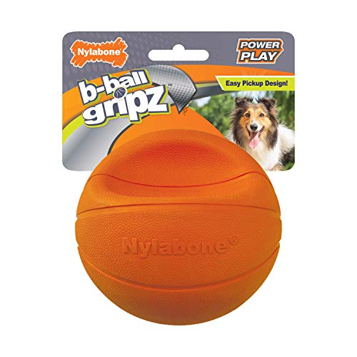 Nylabone Power Play Hunde-Basketball, B-Ball, Gripz, Größe M, 1 Stück von Nylabone