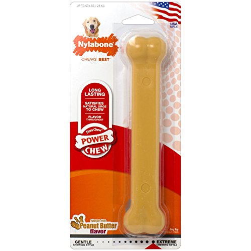 Nylabone (3 Pack) DuraChew Bone Peanut Butter Giant Size Dental Toy for Dogs von Nylabone