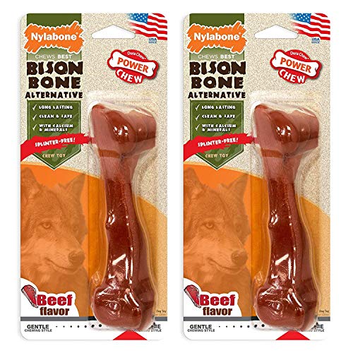 Nylabone (2 Pack) DuraChew Flavored Bison Bone Alternative for Large Dogs 50-lbs von Nylabone