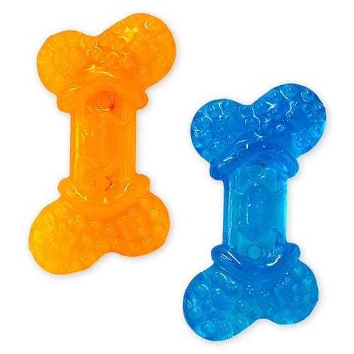 Nylabone 983968 Moderate Flexi Chew, Geschmackslöcher, Doppelpack, Erdnussbutter- und Speckgeschmack, für besonders kleine Hunde (bis 4 kg), für mäßig/sanft kauende Hunde, XS von Nylabone