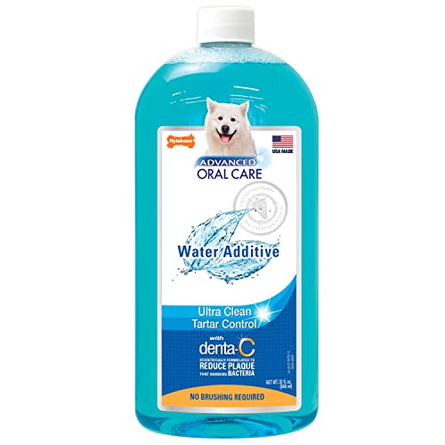 Nylabone Advanced Mundpflege Hundewasserzusatz für die Zahnpflege – flüssiger Zahnsteinentferner – Hundeatemerfrischer & Zahnreinigungsflüssigkeit (907.2 g) von Nylabone