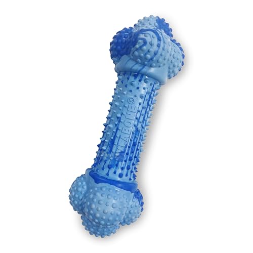 Nylabone Double Action Knochen Starkes Kauspielzeug für Hunde, Naturkautschuk Hundespielzeug für Langeweile, Erdnussbuttergeschmack, große Hunde - bis zu 22,7 kg, 1 Stück Nylabone Double Action Knochen Starkes Kauspielzeug für Hunde, Naturkautschuk Hundespielzeug für Langeweile, Erdnussbuttergeschmack, große Hunde - bis zu 22,7 kg, 1 Stück von Nylabone