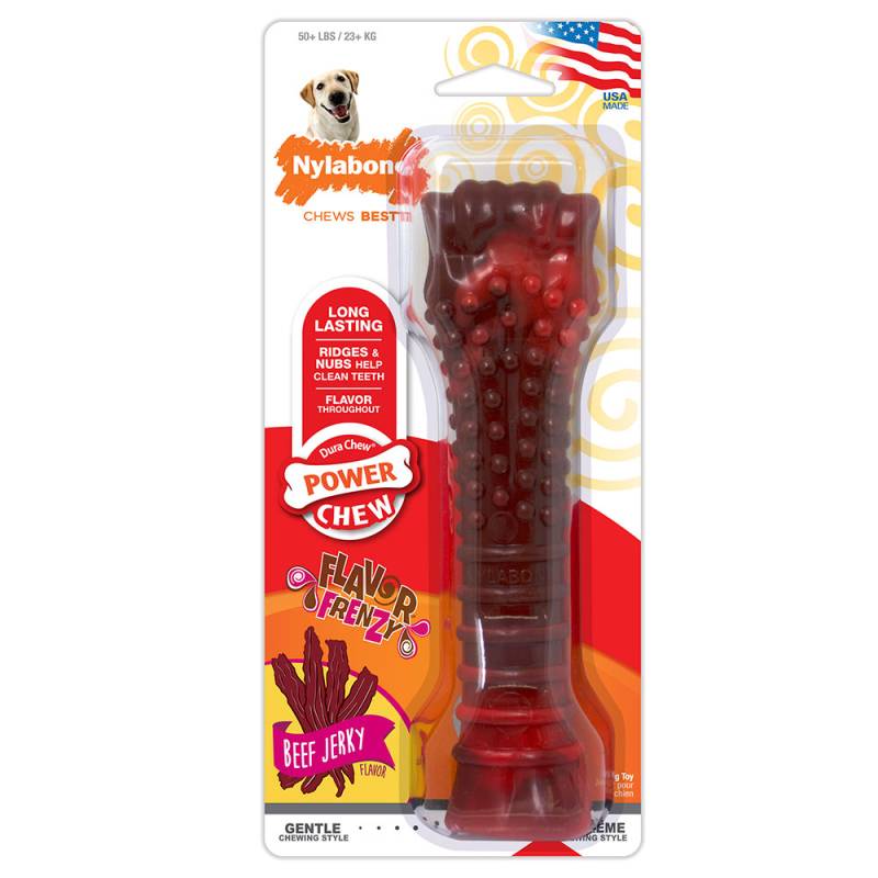 Nylabone Dura Chew Beef Jerky - Large: ca. L 20 x B 5,5 x H 3 cm von Nylabone