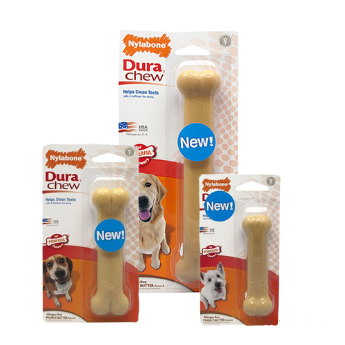 Nylabone Dura Chew Peanut Butter Hundeknochen - Regular (Bis 11 Kg) von Nylabone