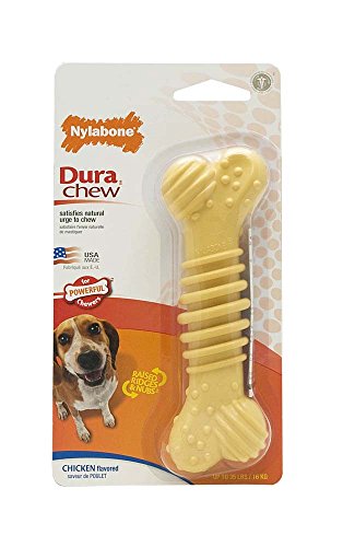 Nylabone Dura Chew Textur Kauknochen Spielzeug (M) (kann variieren) von Nylabone