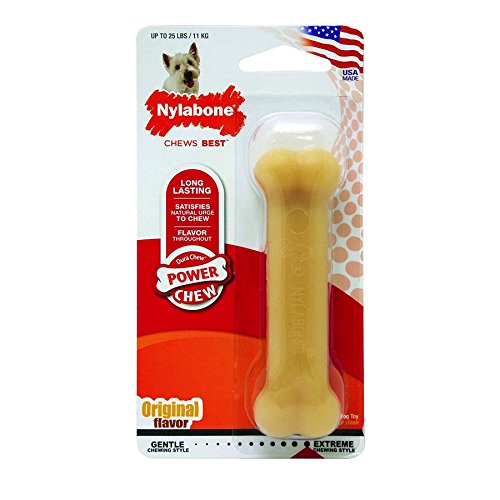 (5 Pack) Nylabone DuraChew Original Regular Size Nylon Dental Bone 25 lb Dogs von Nylabone