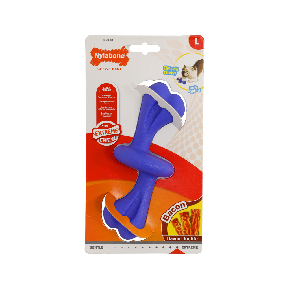 Nylabone Giant Rolley Bacon - L Nylabone Giant Rolley Bacon - L von Nylabone