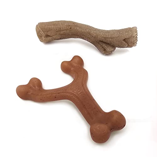 Nylabone Gourmet Style Kauspielzeug für Hunde, Speck und Erdnussbutter, klein/normal, 2 Stück von Nylabone