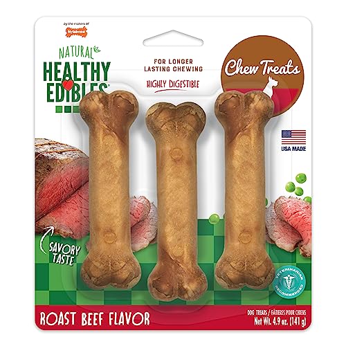Nylabone Healthy Edible Longer Lasting Roast Beef Tasty Dog Chew Regular 3Pk Nylabone Healthy Edible Longer Lasting Roast Beef Tasty Dog Chew Regular 3Pk von Nylabone