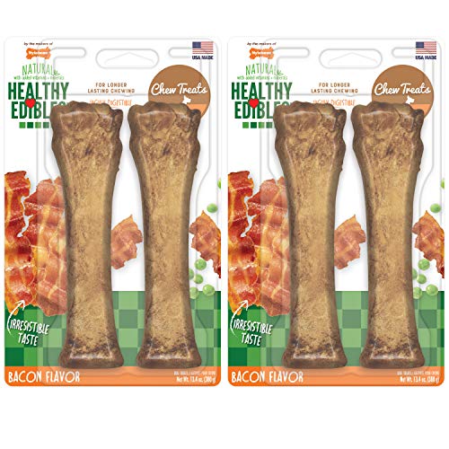 Nylabone Healthy Edibles All-Natural Long Lasting Bacon Chew Treats von Nylabone