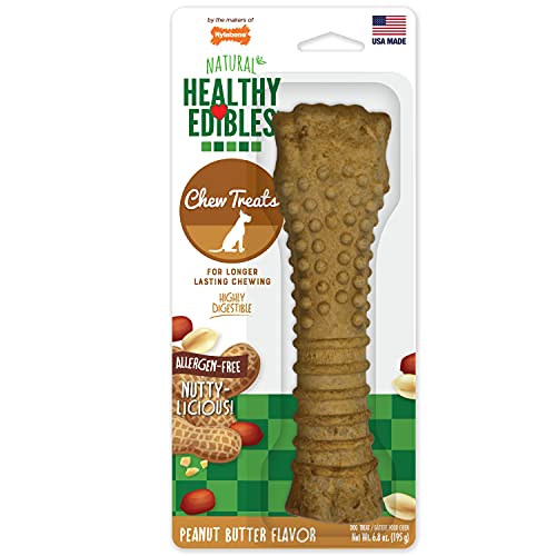 Nylabone Healthy Edibles All-Natural Peanut Butter Chew Treat for Large Dogs von Nylabone