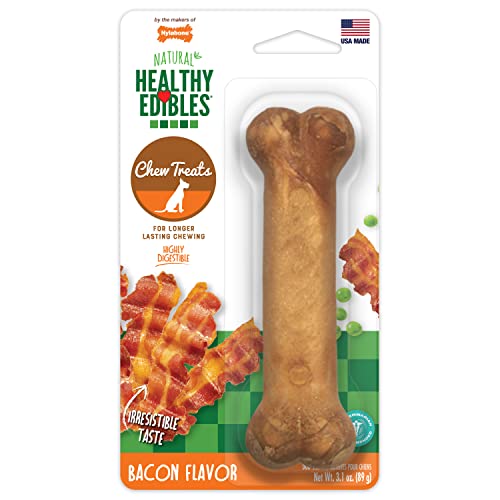 Nylabone Healthy Edibles Wolf Bacon Flavored Dog Treat Bones with Vitamins by Nylabone Healthy Edibles Wolf Bacon Flavored Dog Treat Bones with Vitamins by von Nylabone