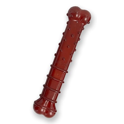 Nylabone Power Chew Basted Blast Kauspielzeug für Hunde mit doppeltem Geschmack, für Aggressive Kauer, langlebige Hundeknochen mit 2 Geschmacksschichten, Speck- und Steakgeschmack, groß/riesig, 1 Nylabone Power Chew Basted Blast Kauspielzeug für Hunde mit doppeltem Geschmack, für Aggressive Kauer, langlebige Hundeknochen mit 2 Geschmacksschichten, Speck- und Steakgeschmack, groß/riesig, 1 von Nylabone