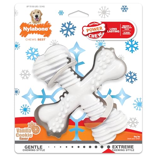 Nylabone Power Chew Comfort Hold X Knochen-Kauspielzeug für Hunde, Vanillegeschmack, groß, bis zu 22,7 kg, 1 Stück Nylabone Power Chew Comfort Hold X Knochen-Kauspielzeug für Hunde, Vanillegeschmack, groß, bis zu 22,7 kg, 1 Stück von Nylabone