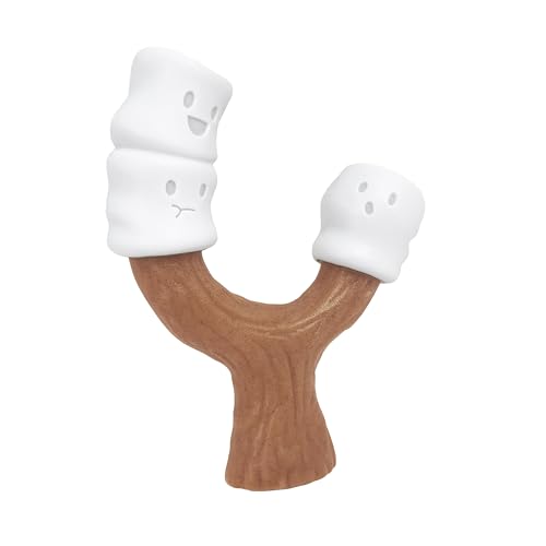 Nylabone Starkes Kauspielzeug für Hunde, Marshmallow-Sticks, lustiges und niedliches Hundespielzeug für Aggressive Kauer, langlebiges Hundespielzeug, gerösteter Marshmallow- und Nylabone Starkes Kauspielzeug für Hunde, Marshmallow-Sticks, lustiges und niedliches Hundespielzeug für Aggressive Kauer, langlebiges Hundespielzeug, gerösteter Marshmallow- und von Nylabone