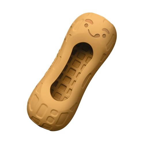Nylabone Starkes Kauspielzeug für Hunde, befüllbar, Erdnussbutter-Geschmack, lustiges und niedliches Hundespielzeug für Aggressive Kauer, langlebiges Hundespielzeug, allergenfrei, von Nylabone