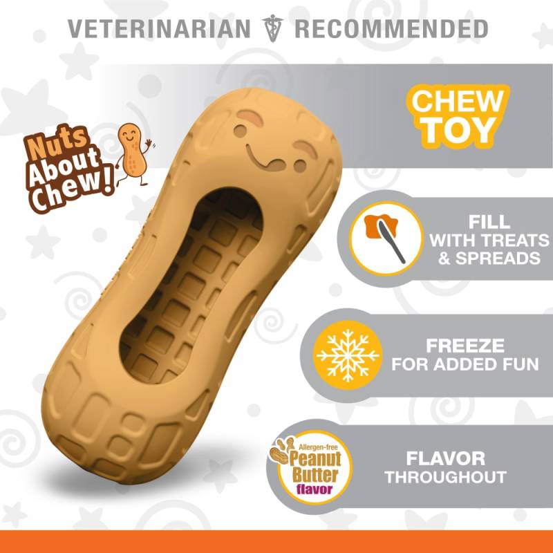 Nylabone Strong Chew Peanut Spread Toy Nylabone Strong Chew Peanut Spread Toy von Nylabone