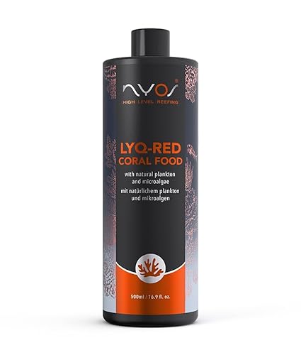 Nyos LYQ-RED – Flüssiges Korallenfutter mit Plankton für Meerwasseraquarien (500ml) von Nyos