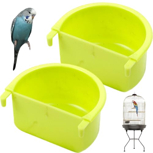 2pcs Vogelfutterschale, sicherer Vogelkäfig -Futtermittel, kleine Schalen für Käfig, Schüssel -Futterschale stabil für Conures Blockgie kleine Tiere von Nyutcwe