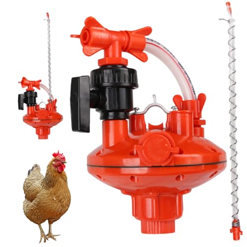 Automatischer Hühnerwasserer Zwei-Wege-Automatikspannungsregler Hähnchen-Koop-Wasserspender für Farm Garden von Nyutcwe