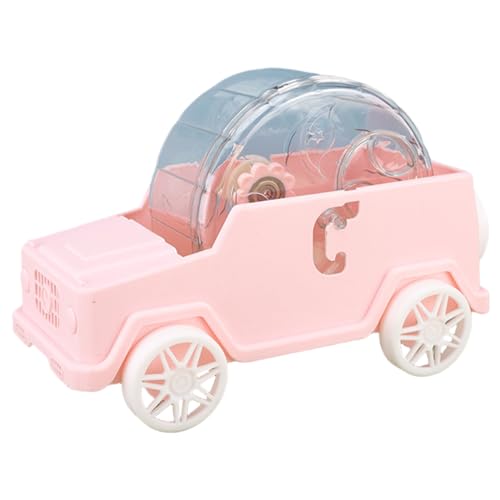 Hamsterauto, 2 Level einstellbares transparentes Hamsterrad, 5, 5 x, 1 x 4, 7 Zoll Stummes Kunststoff -Haustier Laufen von Nyutcwe