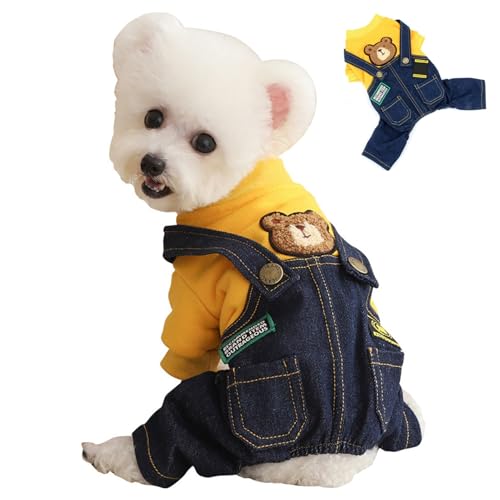 Hund Overalls weiche leichte gemütliche Polyester entzückende Hundebelte mit 2 Taschen für kleine mittelgroße Hunde Katzen von Nyutcwe