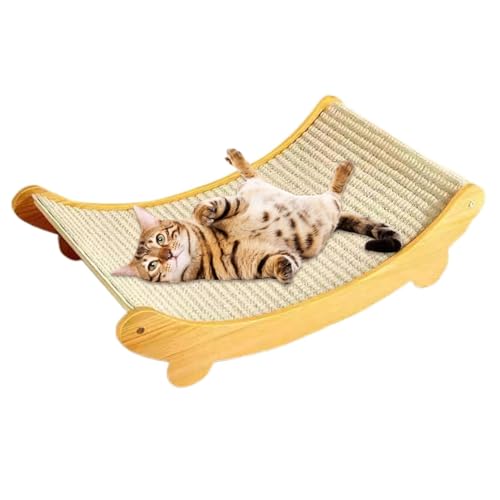 Katzenkratzenbrett, 2 in 1 Sisal Cat Kratzbett Gebogene Kratzer Dampproof rost Katzenkratzenbrett, 2 in 1 Sisal Cat Kratzbett Gebogene Kratzer Dampproof rost von Nyutcwe