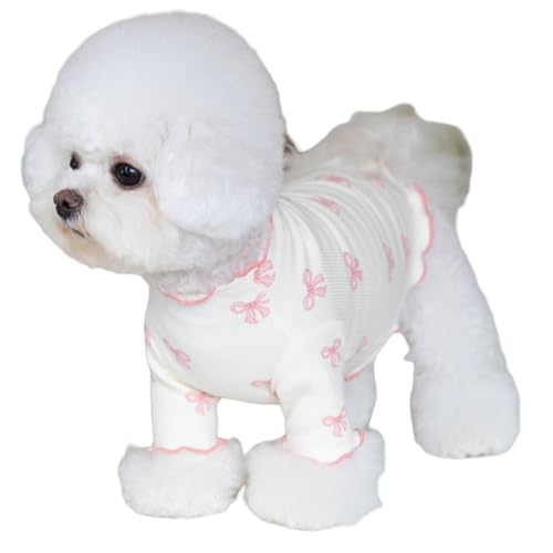 Kleine Hundekleidung, süßes Hundehirt mit Bugmuster Frühlings Sommer Weiches atmungsaktives Outfit für Chihuahua Shih Tzu Yorkshire Welpenkatzen von Nyutcwe
