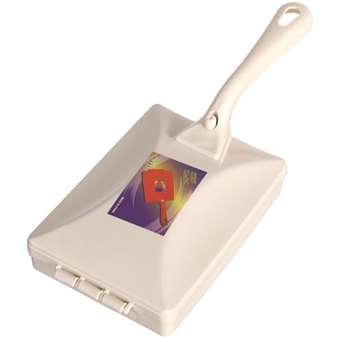 Nyutcwe Crumb Sweeper 4x10 Handheld Crumb Pinsel mit 2 Rollenbürste und innerer Behälter Ergonomischer PP -Fänger Reinigung Crumber für Tischbett -Sofa Teppich von Nyutcwe
