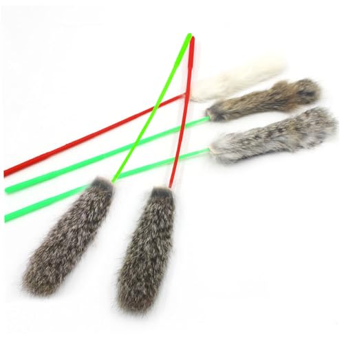 Nyutcwe Katzenspielzeug, 5pcs Interactive Kätzchen Zauberstab Spielzeug, interaktiver Katzenteaser für Innenkatzen, Teaser -Zauberstab Nyutcwe Katzenspielzeug, 5pcs Interactive Kätzchen Zauberstab Spielzeug, interaktiver Katzenteaser für Innenkatzen, Teaser -Zauberstab von Nyutcwe