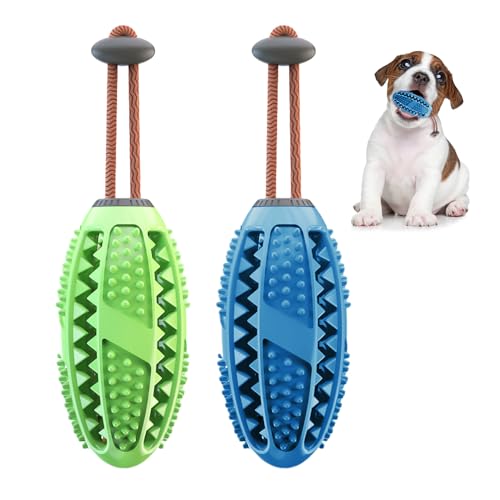 NyxSeat 2 Stück Hunde-Leckerli-Spender, Naturkautschuk-Kaustab, Kauspielzeug, Hundezahnbürste, Hundespielzeugball, Geeignet Für Kleine, Mittelgroße Und Große Hunde von NyxSeat
