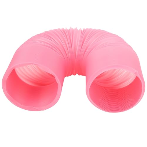 Ausziehbarer Tunnel für Haustiere, Spieltunnel für kleine Tiere, einziehbares Tunnel für Nerz (Rosa) von Nzoike