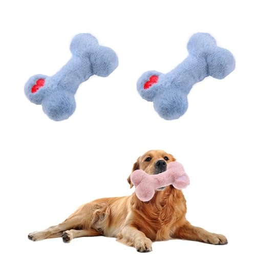 Nzoike Haustier Hund Plüsch Spielzeug kauspielzeug Hundespielzeug Welpenspielzeug für Welpen, kleine, mittelgroße Hunde, Haustiere (Blau 2PCS) von Nzoike