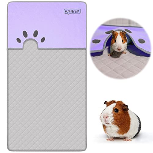 Meerschweinchen Zubehoer - 120 × 61 cm Meerschweinchen Käfig Pipipads mit Tunnel, Kleintierhöhle Buddelkiste für Kaninchen Hamster Katzen Chinchilla, Hochabsorbierende Matte, Guinea Pig Cage Liner von O'Loré