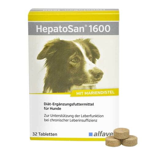 HEPATOSAN 1600 Diät-Erg.Futterm.Tab.f.Hunde 32 St von O'ZOO