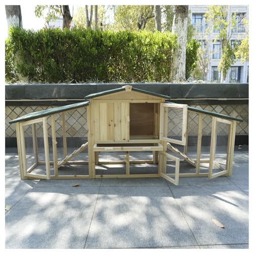 Massivholz Kaninchenstall aus Naturholz | 2-stöckig mit Auslauframpe & Futterstelle | Ökologisches Nagetiergehege Massivholz Kaninchenstall aus Naturholz | 2-stöckig mit Auslauframpe & Futterstelle | Ökologisches Nagetiergehege von OAFNLWU