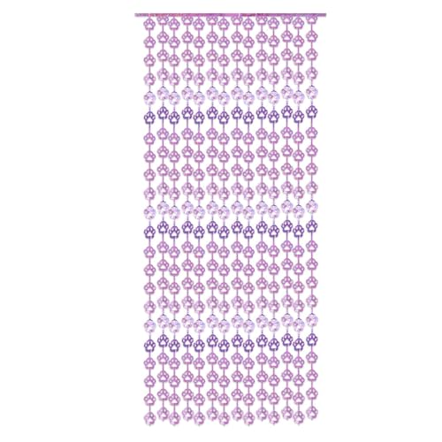 Cats Dogs Pfoten Metallic Larkee Folie Randplatten Vorhang 3.28x6.56ft Für Haustierparty Dekorationsthemen Geburtstagsfeier Hochzeit von OAJABBGE