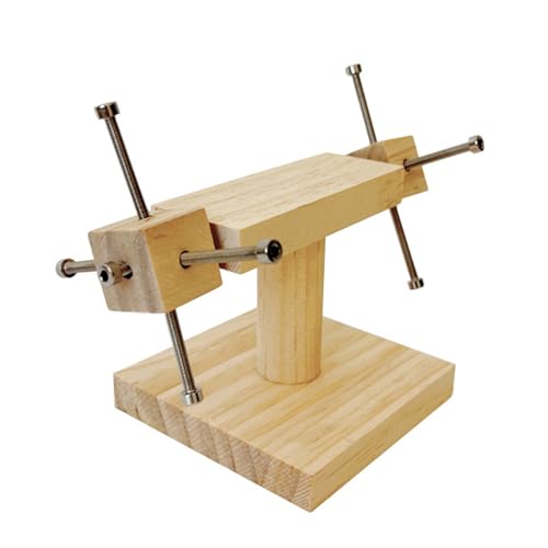OAJABBGE Anreicherung Holzfutterplattform Für Hamsterbehandlungen Spender PET Versorgung Interaktiver Feeder Puzzlespielzeug von OAJABBGE