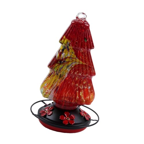 OAJABBGE Glasvogelwasserfutterhäuse Freien Garten Yard Hummingbird Wasser Mit 5 Mund Vogel OAJABBGE Glasvogelwasserfutterhäuse Freien Garten Yard Hummingbird Wasser Mit 5 Mund Vogel von OAJABBGE