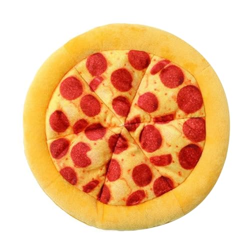 OAJABBGE Spannende Pizza Spielzeug Für Haustiere Mit Realistischen Designs Fördert Gesundheitszähne Und Kaut Sich Leicht Um Haustier Innenspielzeug Zu Pflegen von OAJABBGE