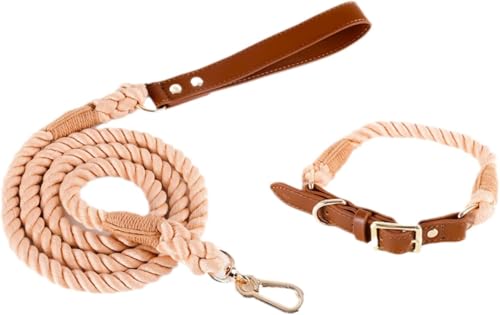Komfortables Hundehalsband-Set, handgemachtes geflochtenes Leder, superweiches personalisiertes Halsband und Leine mit Metallschnalle for kleine mittelgroße große Hunde, Geschenk for Tierliebhaber(Pin Komfortables Hundehalsband-Set, handgemachtes geflochtenes Leder, superweiches personalisiertes Halsband und Leine mit Metallschnalle for kleine mittelgroße große Hunde, Geschenk for Tierliebhaber(Pin von OAOAO