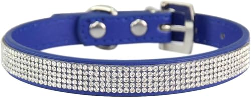 Personalisiertes Hundehalsband mit Strasssteinen, verstellbares Haustierhalsband mit Metallschnalle for kleine, mittelgroße und große Hunde und Katzen, süßes, schillerndes Welpenhalsband(Dark Blue,L) Personalisiertes Hundehalsband mit Strasssteinen, verstellbares Haustierhalsband mit Metallschnalle for kleine, mittelgroße und große Hunde und Katzen, süßes, schillerndes Welpenhalsband(Dark Blue,L) von OAOAO