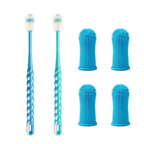 OAOSDH 2 Stücke Haustier Zahnbürsten Und 4 Stück Fingerabdeckung Zahnbürsten, Zahnpflegevorräte, Zahnreinigungswerkzeuge Und Haustierversorgungen. OAOSDH 2 Stücke Haustier Zahnbürsten Und 4 Stück Fingerabdeckung Zahnbürsten, Zahnpflegevorräte, Zahnreinigungswerkzeuge Und Haustierversorgungen. von OAOSDH