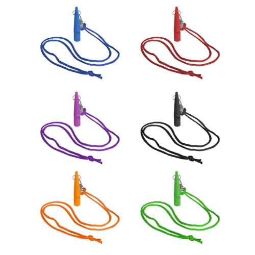 OAOSDH 6 Stücke Pfeife Mit Lanyards, Hundeausbildung, Pfeife des Hundes, Hilfswerkzeuge, Plastikpfeife, Haustierversorgungen. OAOSDH 6 Stücke Pfeife Mit Lanyards, Hundeausbildung, Pfeife des Hundes, Hilfswerkzeuge, Plastikpfeife, Haustierversorgungen. von OAOSDH
