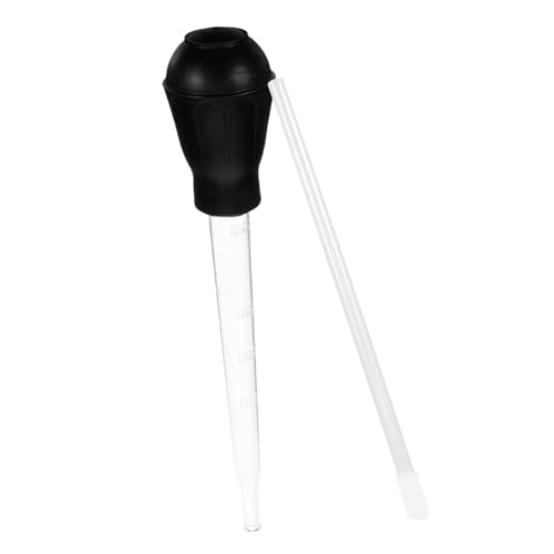 OATIPHO 1 Satz Aquarium Toilette Zusammenklappbar Kanister Tankreinigungsbürste Wasserspender Aquarium Luftpumpe System Flasche Aquariumreiniger Fussel Futterspender Tragbar Black Plastik von OATIPHO